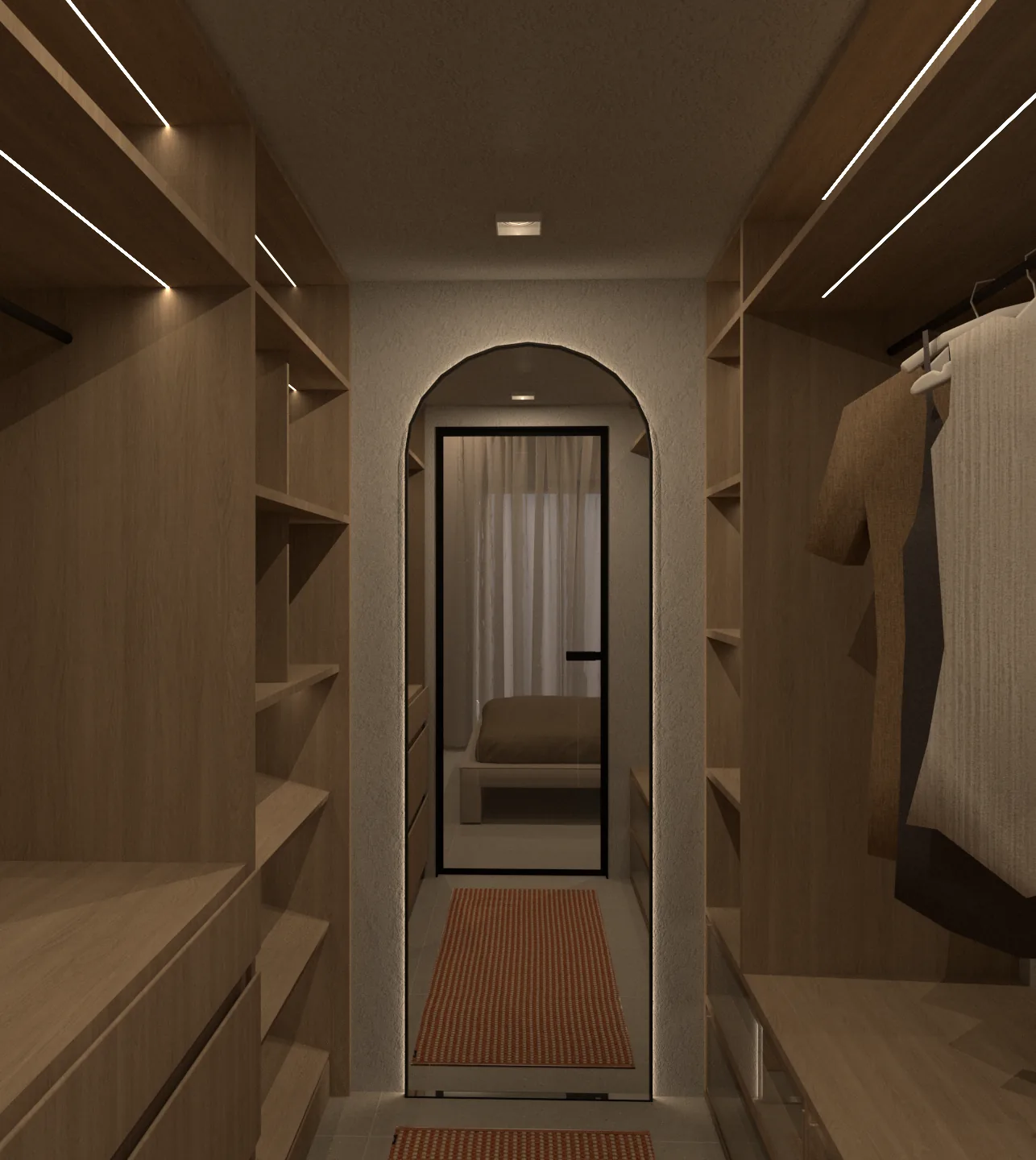 Rarity — Walk-in closet.